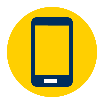 A digital illustration of a smart phone