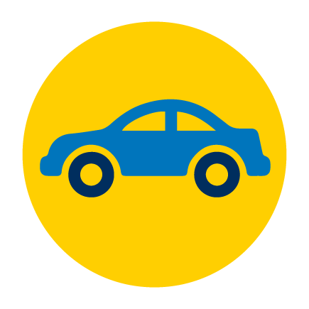 A digital illustration of a car