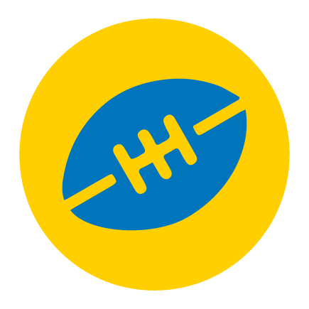 A digital illustration of a football