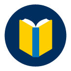 A digital illustration of an open book