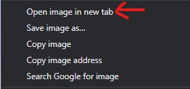  Click the photo, then right click and choose "Save Image As" to save to your computer