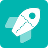 A digital illustration of a rocket ship