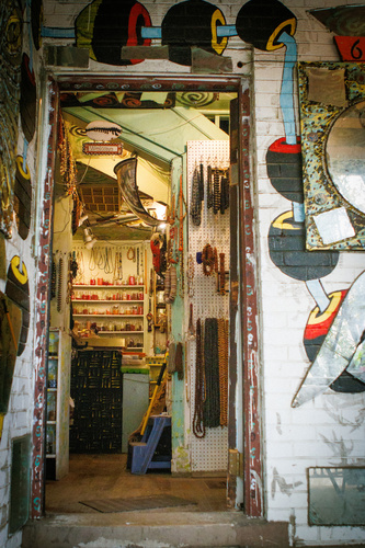 Scenes from the Dabls Mbad African Bead Museum in Northwest Detroit.