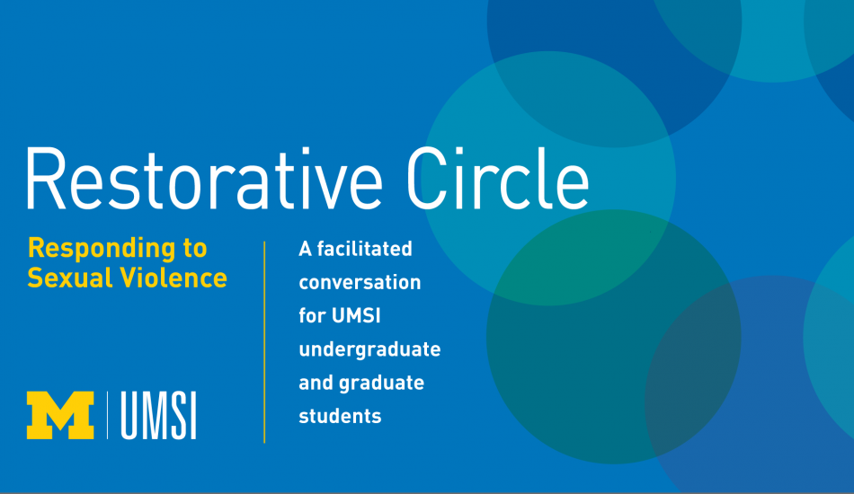 Restorative Circle Responding To Sexual Violence Umsi 