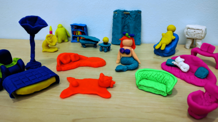 Play-Doh figurines