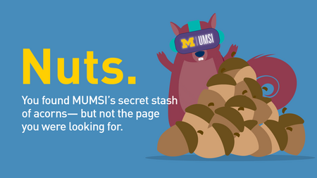 Nuts. You found MUMSI's secret stash of acorns but not the page you were looking for.