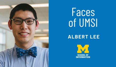 Student Albert Lee smiles