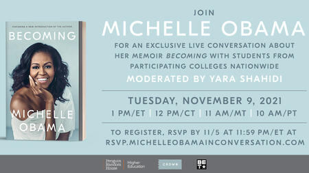 Michelle Obama livestream event on November 9