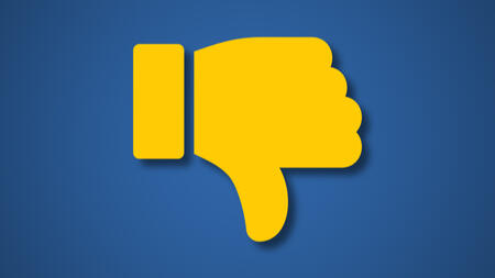 A thumbs down emoji. 