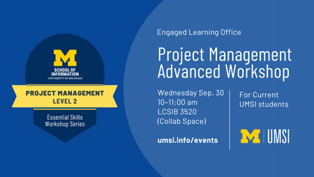 Project Management Advanced Workshop - 09/30/2026