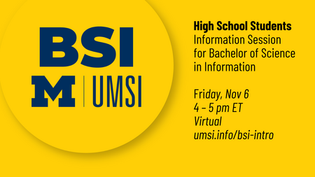 HS Information Session on November 6th