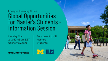 Global Opportunities for Master's Students - Information Session (Virtual) - 11/02/2026