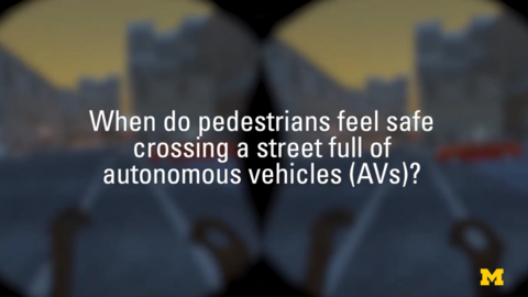 Crossing street in VR