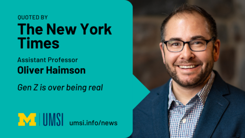 Quoted by The New York Times. Assistant professor Oliver Haimson. Gen Z is over being real. 