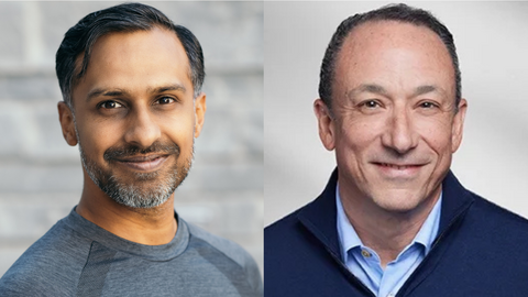 Side-by-side headshots of Nikhil Sharma and Darren Dworkin