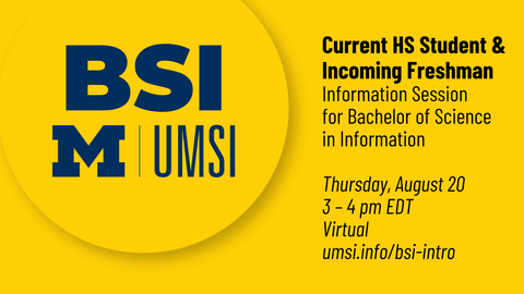 A BSI logo with session details