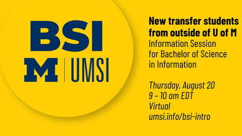 A BSI logo with session date