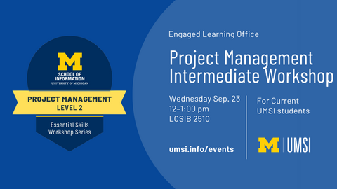 Project Management Intermediate Workshop - 09/23/2026
