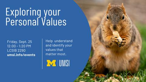 Exploring your Personal Values Flyer