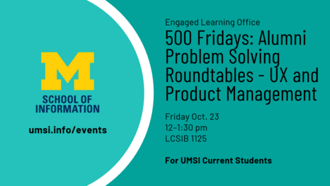 Alumni Problem Solving Roundtables - UX and Product Management