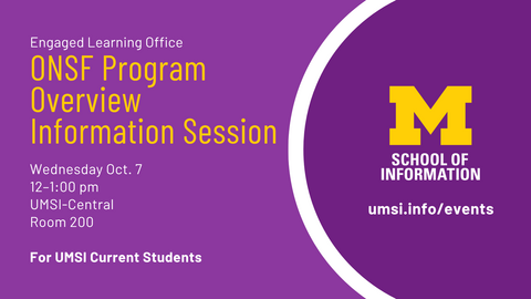 ONSF Program Overview Information Session