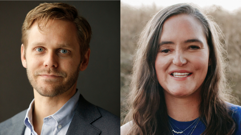 Side-by-side portraits of Matt Raw and Laura Raines
