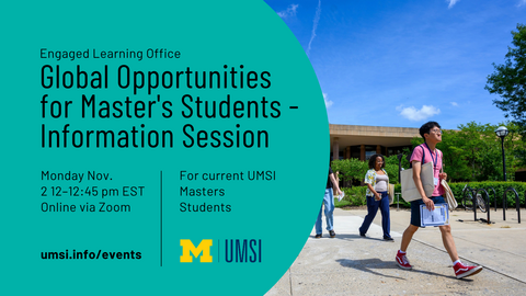 Global Opportunities for Master's Students - Information Session (Virtual) - 11/02/2026