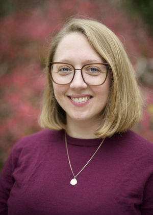 A headshot of Rebecca Frank