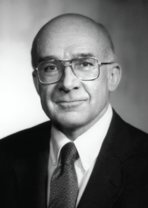 A headshot of Robert M. Warner 